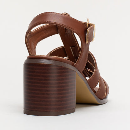 Fisherman Block Heel Sandal _ 160954