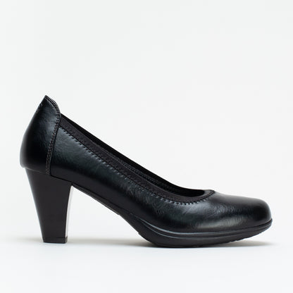 Elastic Topline Block Heel _ 167725