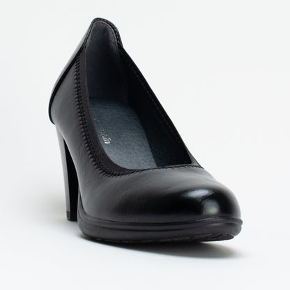 Elastic Topline Block Heel _ 167725