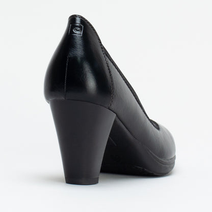 Elastic Topline Block Heel _ 167725