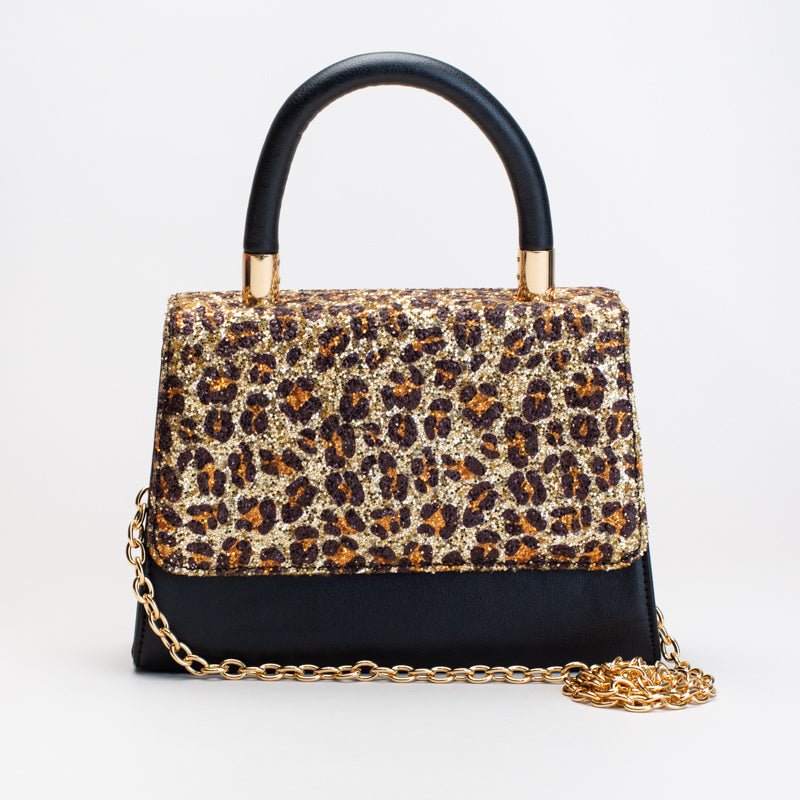 Leopard glitter bag _ 165390