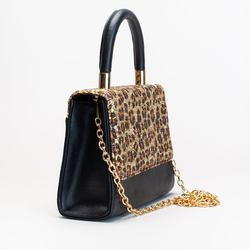 Leopard glitter bag _ 165390