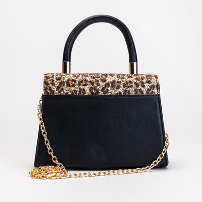 Leopard glitter bag _ 165390