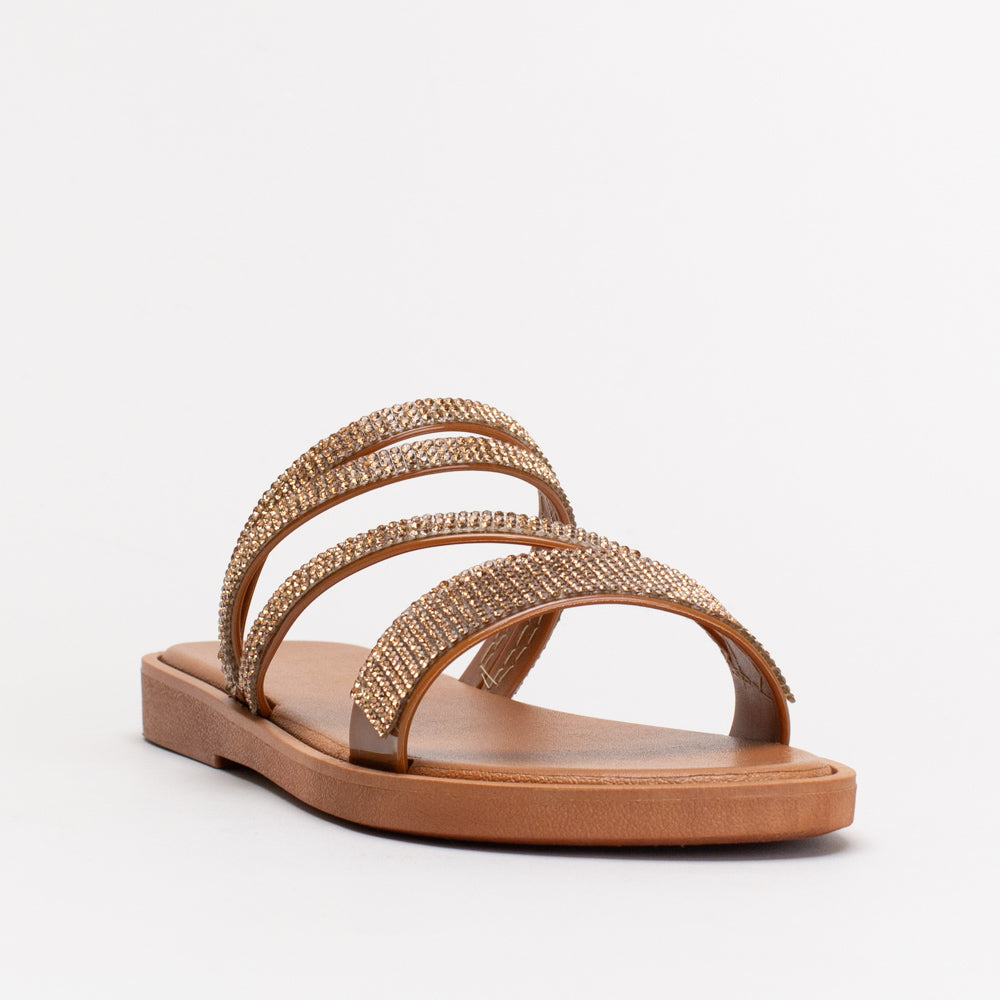 Unreal Ladies Jelly Diamante Sandal _ 155466
