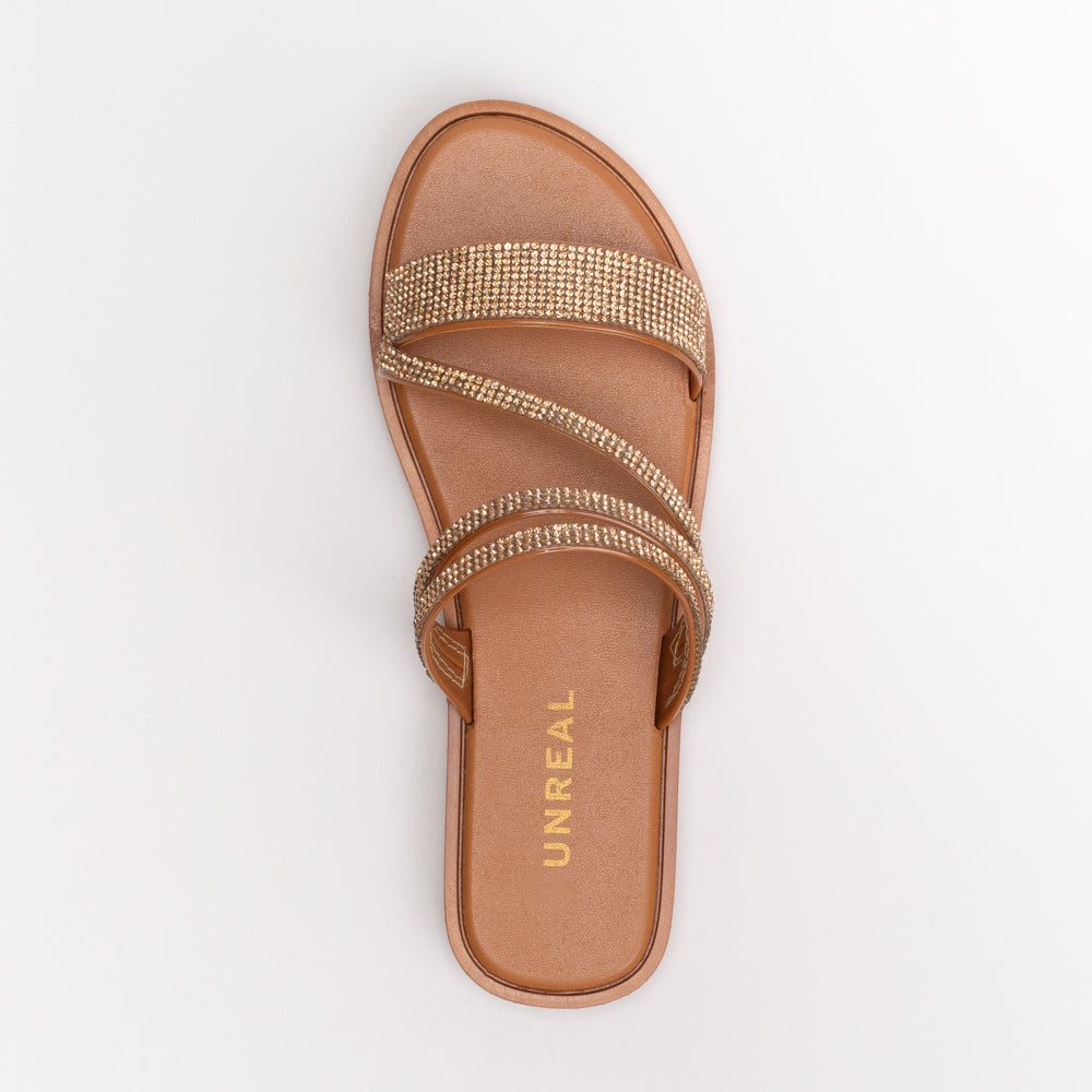 Unreal Ladies Jelly Diamante Sandal _ 155466