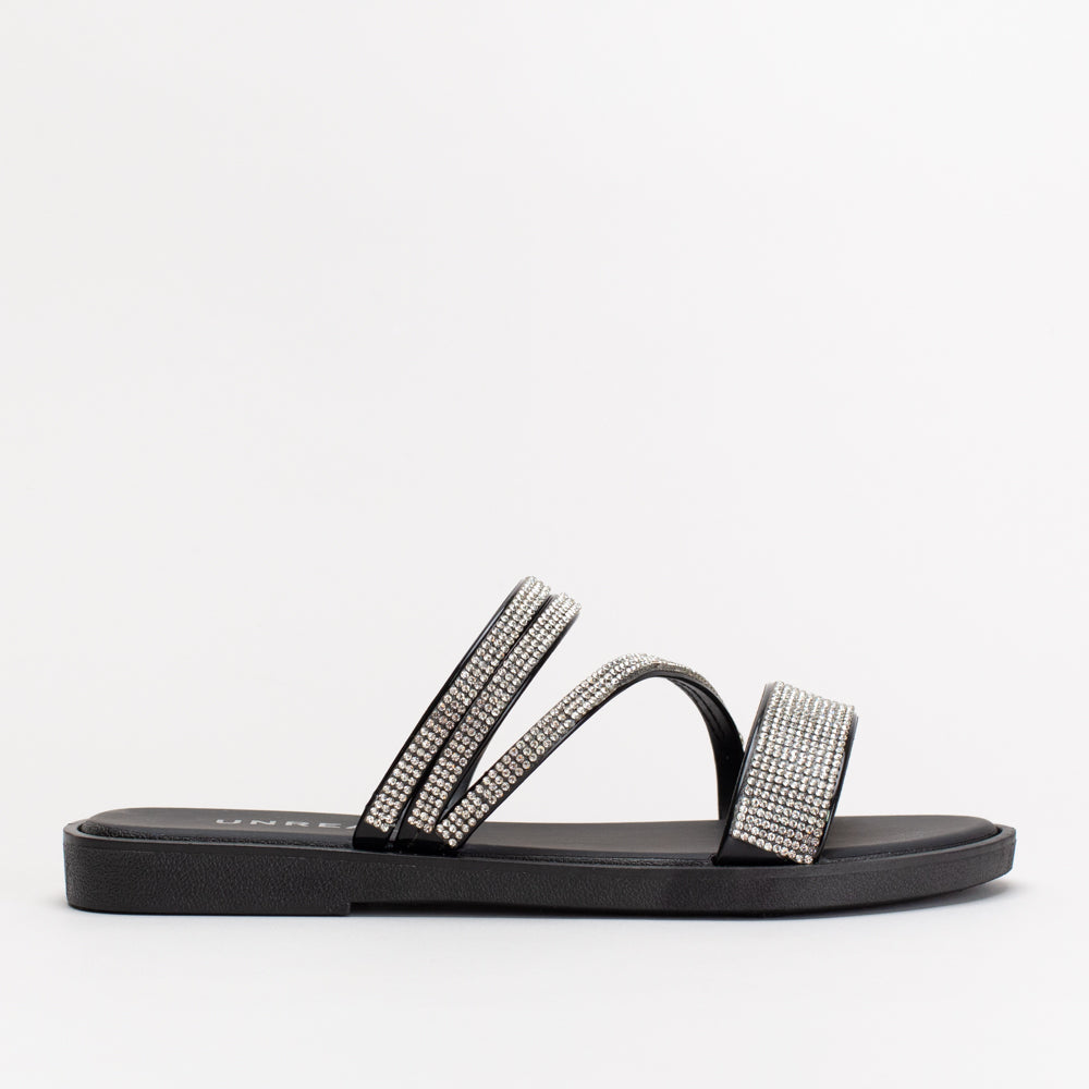 Unreal Ladies Jelly Diamante Sandal _ 155466
