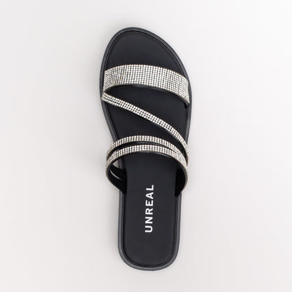 Unreal Ladies Jelly Diamante Sandal _ 155466