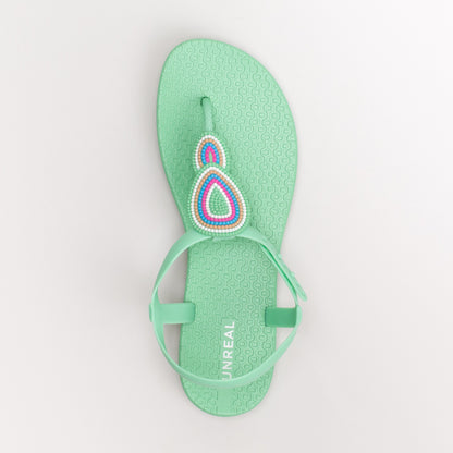 Women's Unreal Beaded Jelly Thong Sandal _ 156352