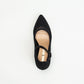 Unreal Women Pointy Mesh Stitch Block Heel Shoe _ 139264