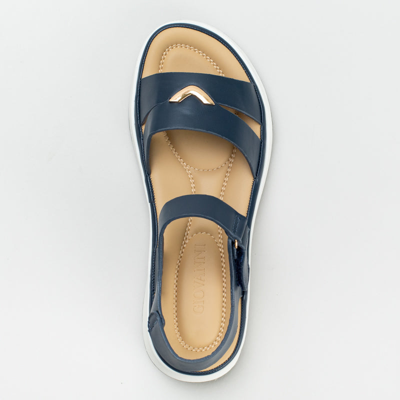 Comfort metal trim sandal _ 167714
