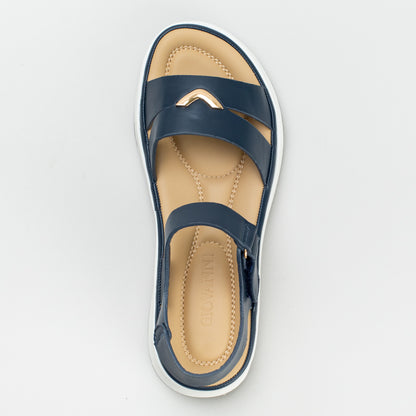 Comfort metal trim sandal _ 167714
