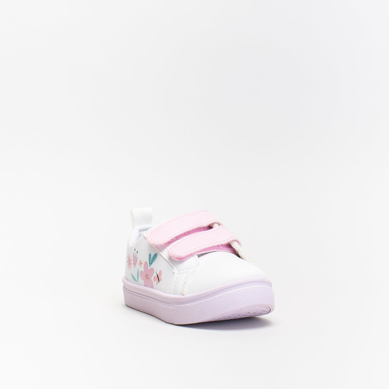 Younger Girls Floral Velcro Sneaker _ 141188