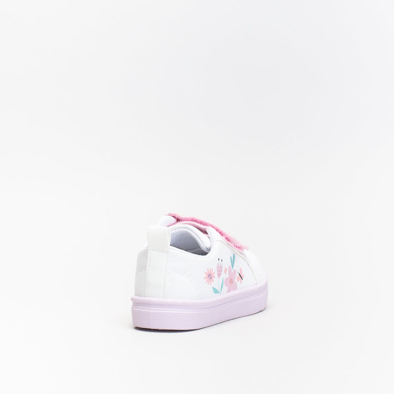 Younger Girls Floral Velcro Sneaker _ 141188