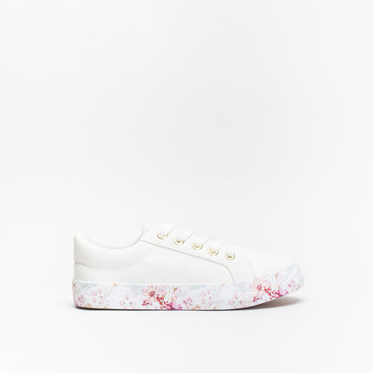 Older Girls Floral Sneaker _ 141058