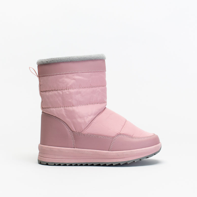 Younger Girls Stitched Nylon Snow Boot _ 147214