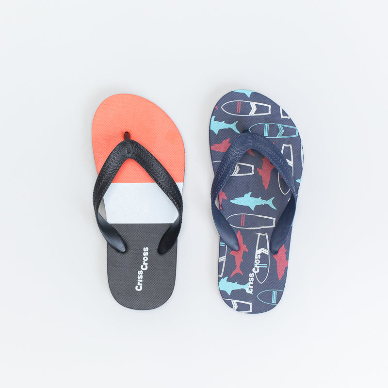 Boys shark deals flip flops