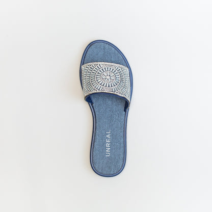 DIAMANTE SLIP ON SANDAL