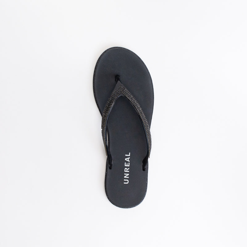 Unreal Women Diamante Jelly Flip Flop _ 147436