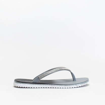Unreal Women Diamante Jelly Flip Flop _ 147436