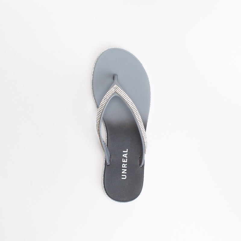 Unreal Women Diamante Jelly Flip Flop _ 147436