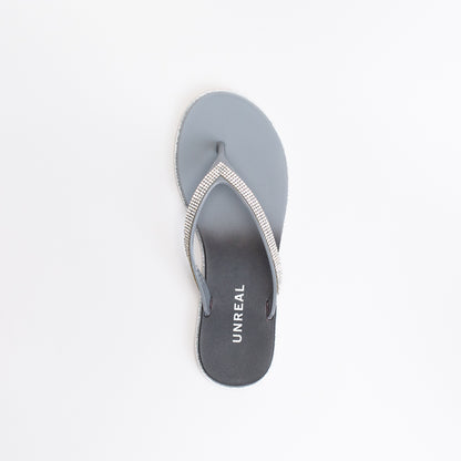 Unreal Women Diamante Jelly Flip Flop _ 147436