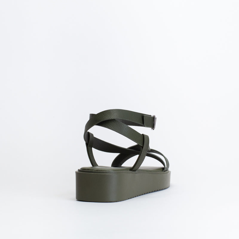 Unreal Women Flatform X-Over Sandal _ 150681