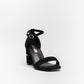 Unreal Women High Block Heel Sandal With Gold Trim _ 140627