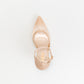 Unreal Women Bling Mesh Pointy Heeled Ankle Straps _ 140595