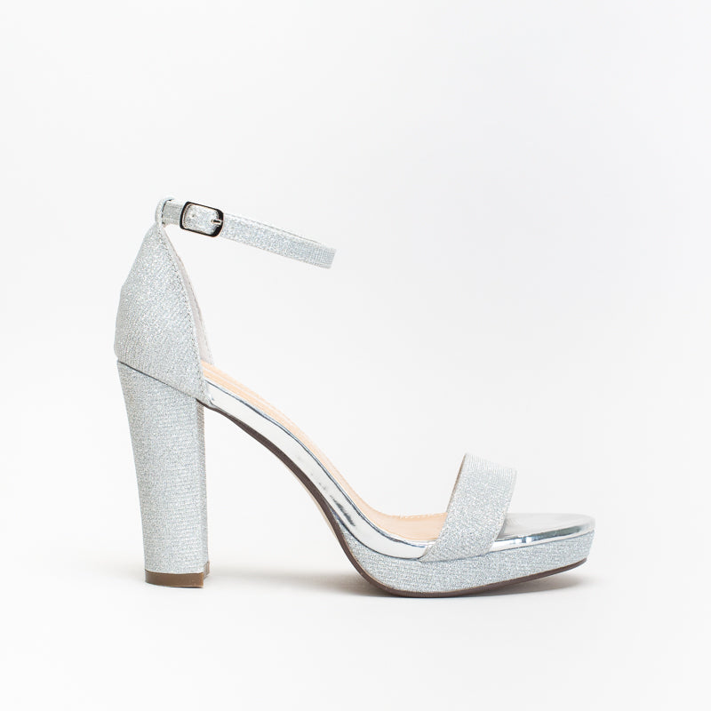 Unreal Women Glitter Platform Block Heel Sandal _ 140635