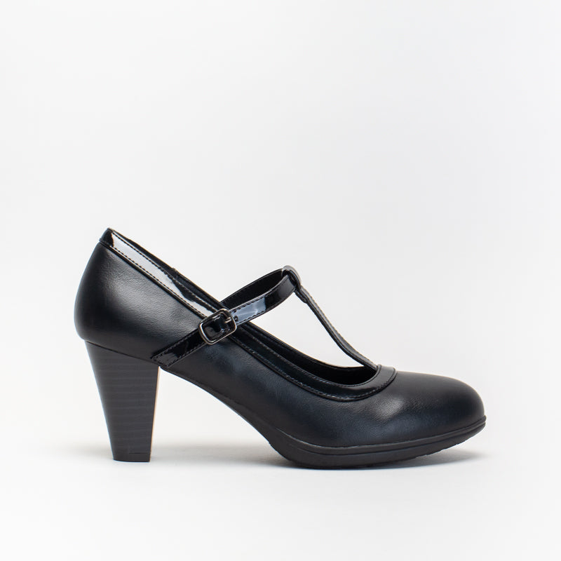 Giovanni Women Comfort  T-Bar Heeled Shoe _ 148566