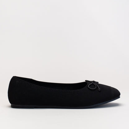 Toe cap pump with spagetti bow _ 166310