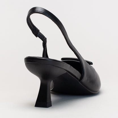 Kitten heel slingback with self colour trim _ 161882