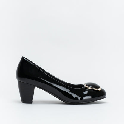 Giovanni Women Comfort Patent Heel With Metal Trim _ 137720