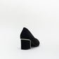 Unreal Women Pointy Block Heel With Gold Inset _ 147054