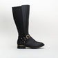 Unreal Women Rider Boot With Gold Trims _ 146930