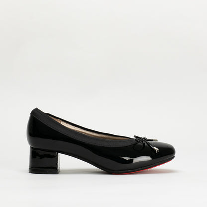 Patent Block Heel With Bow _ 147117
