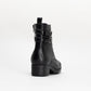 Unreal Women Double Strap Military Boot _ 135605