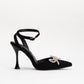 Unreal Women's Bow Trim Pointy Heels _ 143425