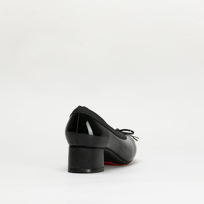 Patent Block Heel With Bow _ 147117
