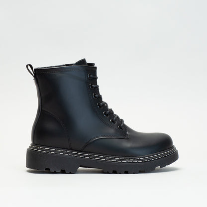 Unreal Women Twin Row Stitch Lace Up Boot _ 135638
