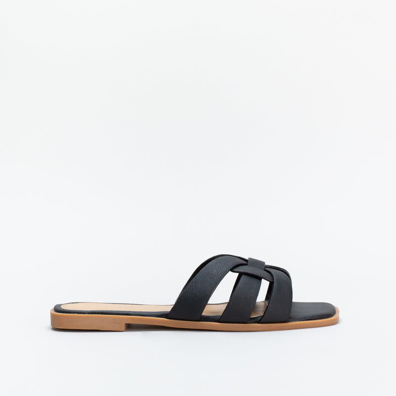 Unreal Women Knotted Flat Mule Sandal _ 144809