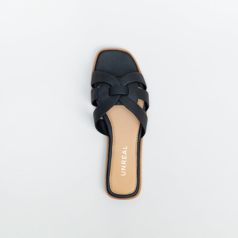 Unreal Women Knotted Flat Mule Sandal _ 144809