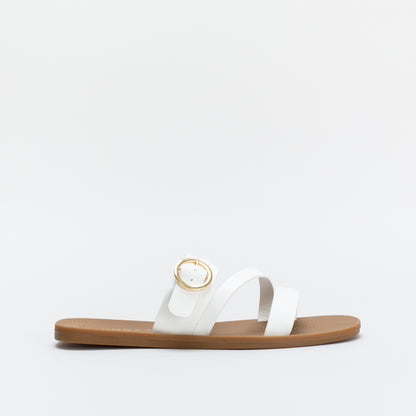Unreal Women Buckle A-Symetric Mule _ 144808