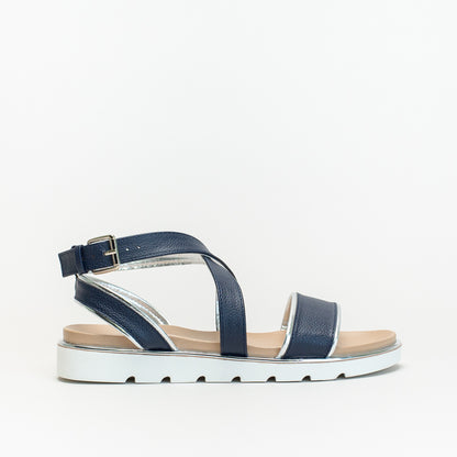 Unreal Women Footbed  Sandal With Metallic Edges _ 142876