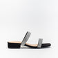 Unreal Women Diamante Two Strap Mule Flat _ 140620