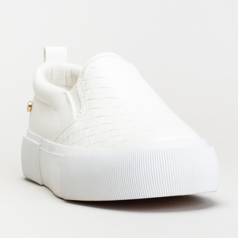 Pc Weave Gusset Slip On Sneaker _ 166356