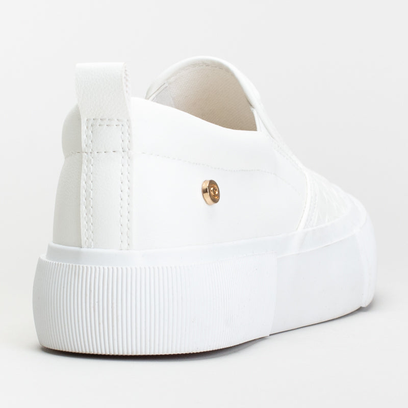 Pc Weave Gusset Slip On Sneaker _ 166356