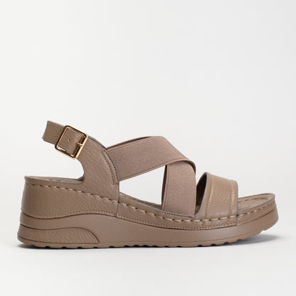 Pc Cross Over Elasticated Wedge _ 166360
