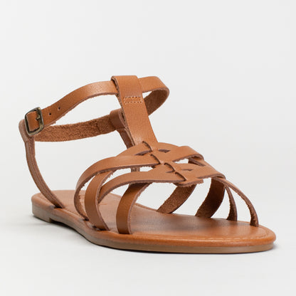 Multi-Strap Leather Sandal _ 171607