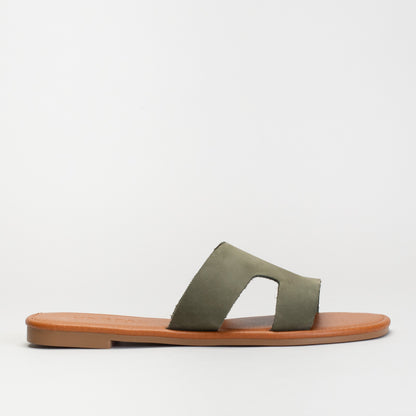 H-Band Leather Mule Sandal _ 171603